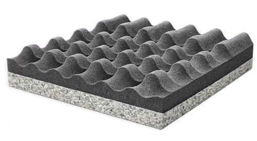 Panele akustyczne Rebond z falistym wzorem - wygłuszenie Rebondex